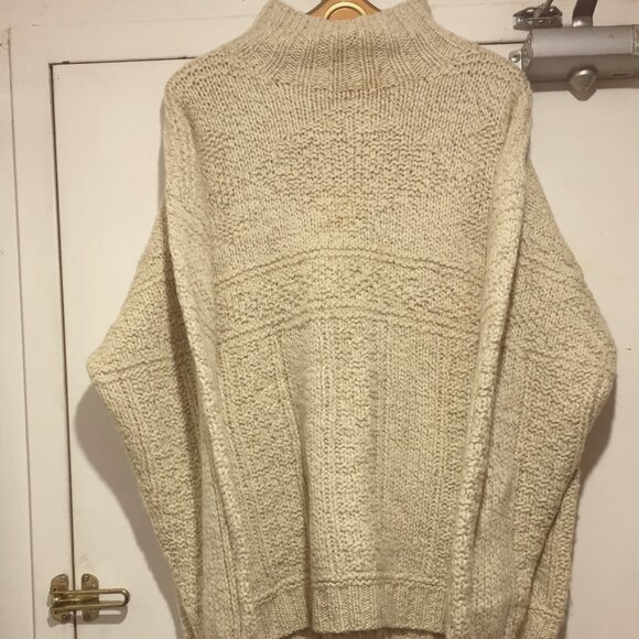 VINTAGE NORTH COUNTRY KNIT WOOL TURTLENECK SWEATERS SIZE XL - Picture 1 of 15